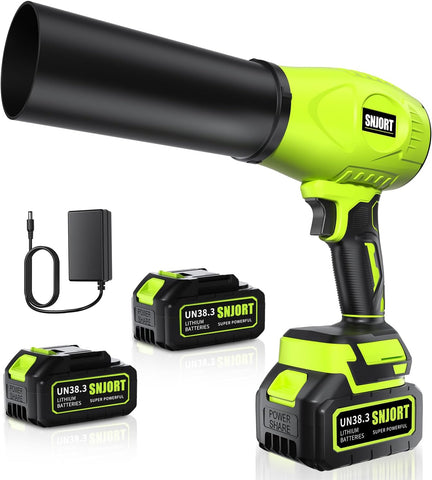 Leaf Blower Cordless with Battery and Charger,500,000 RPM,Extended Nozzle