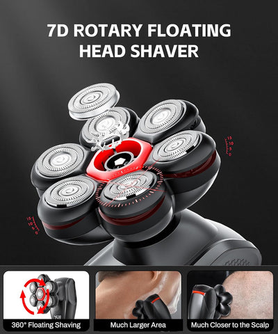 5-in-1 Grooming Kit Head Shavers for Bald Men