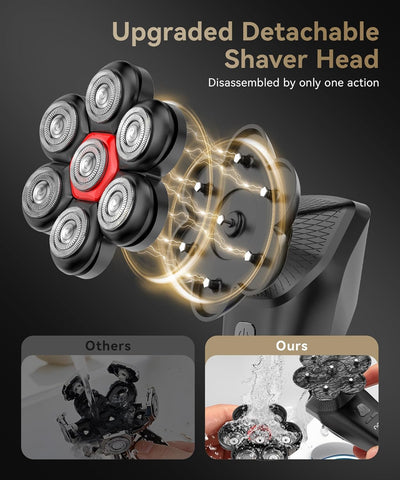 5-in-1 Magnetic Grooming Kit for Bald Men's Head Shavers