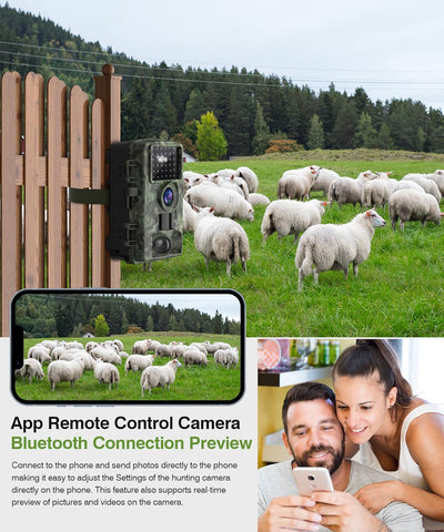 8K 60MP Trail Camera for Wildlife Monitoring