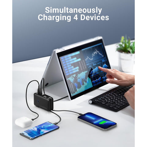 Portable Charger,16000mAh Power Bank Built-in AC Wall Plug and Cables, PD 30W and QC4.0 Fast Charger for iPhone and Android Phones and Most Electronic Devices (White)